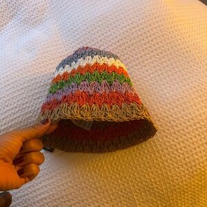 PrettyLittleThing Multicolor Knit Bucket Hat